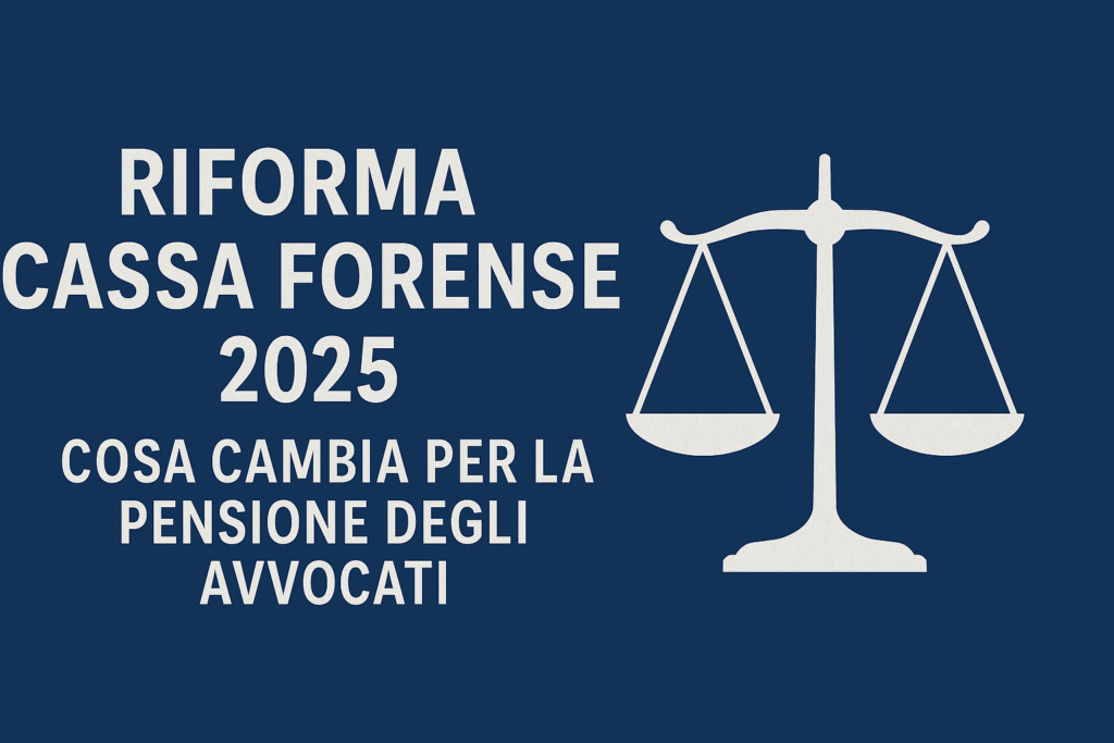 Riforma Cassa Forense 2025: cosa cambia per la pensione degli avvocati